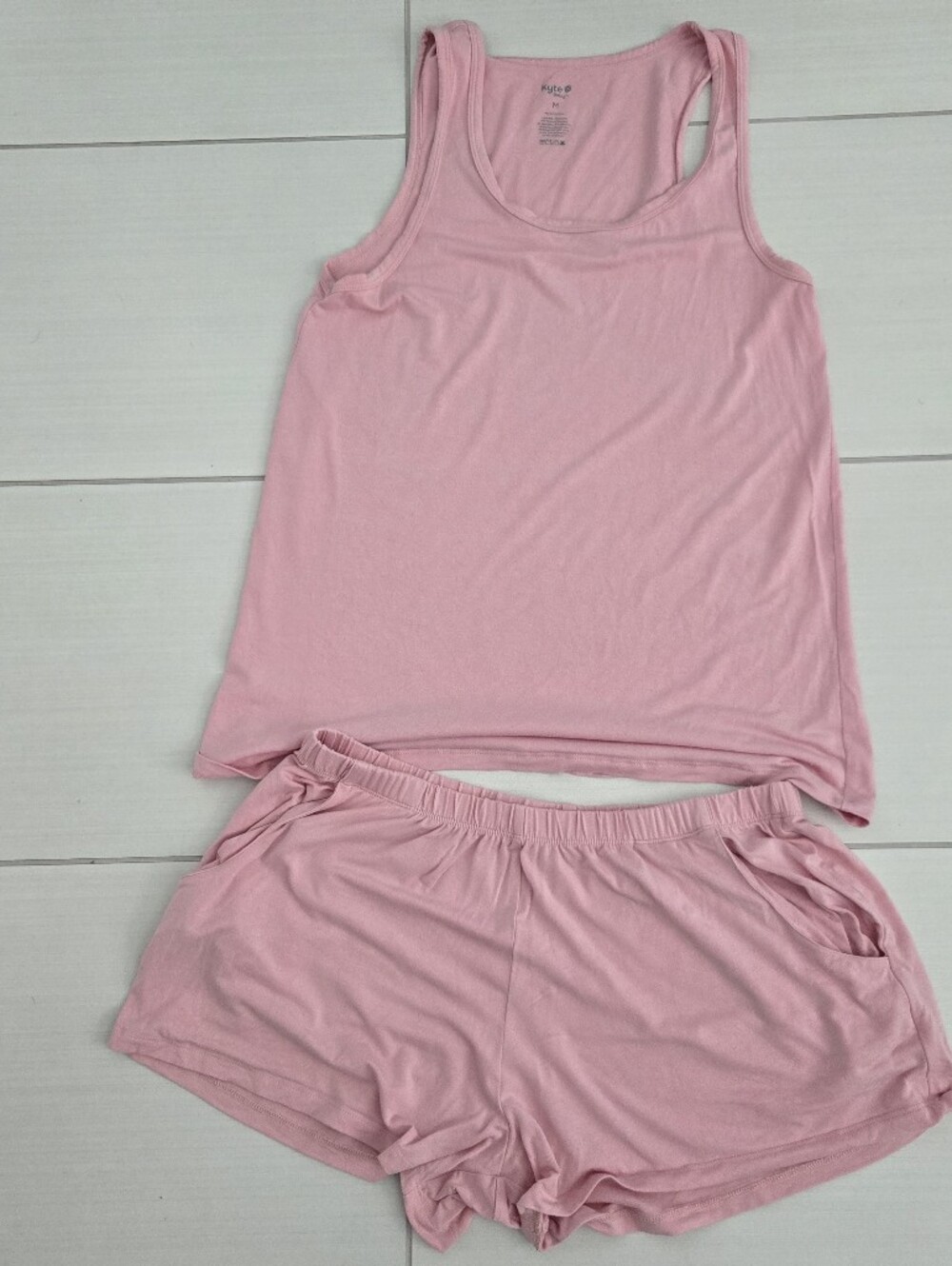 Kyte BABY Pink Tank Top and Shorts Set